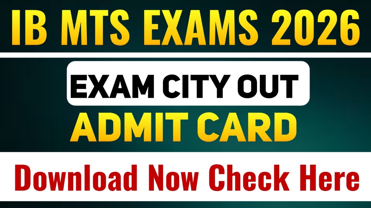 IB MTS Admit Card Download 2026