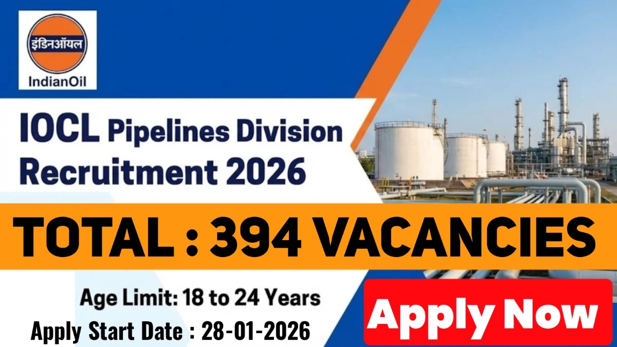 Iocl Pipelines Division Apprentice Recruitment 2026