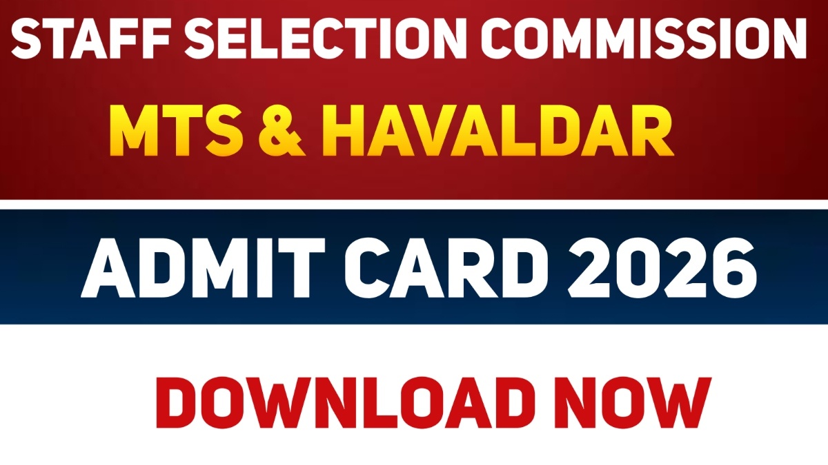 SSC MTS / Havaldar Admit Card 2026 OUT