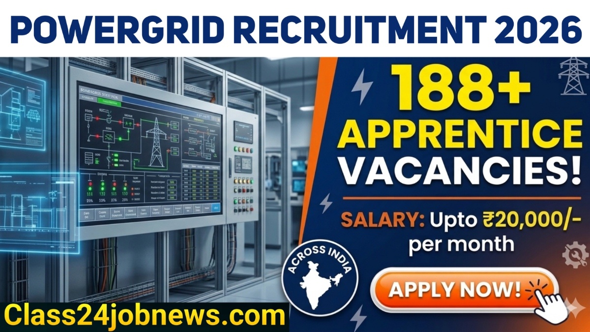 POWERGRID (PGCIL) Apprentices Recruitment 2026 Notification OUT For 188 Posts Apply Online