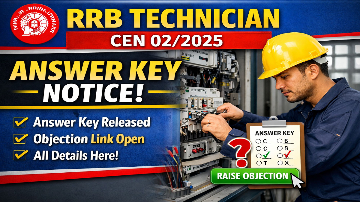 RRB Technician Grade I Answer Key 2026 Out – Download Now