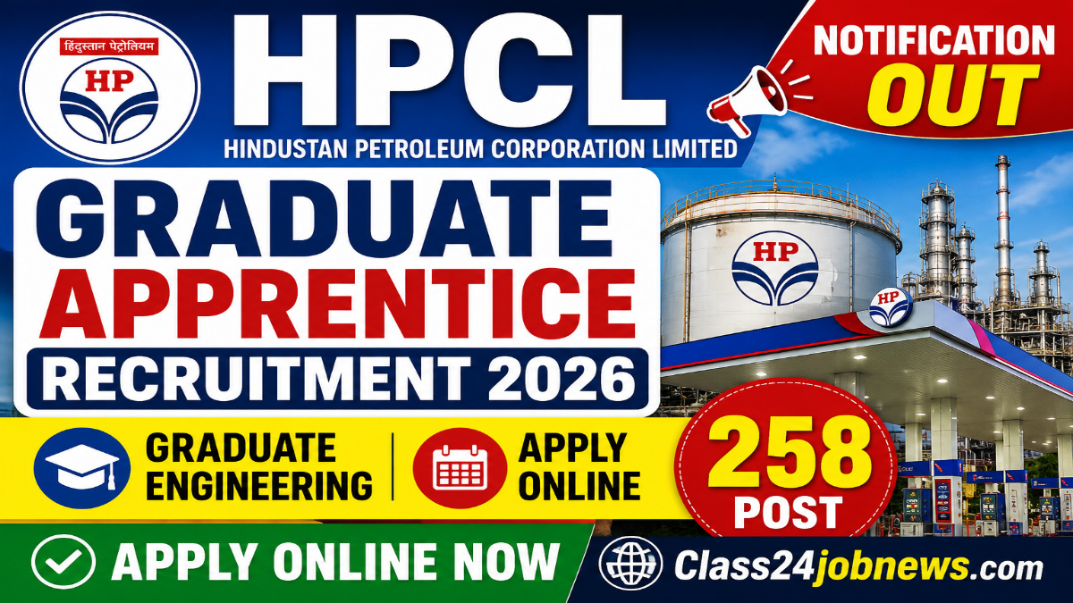 HPCL Graduate Apprentice Recruitment 2026 Notification OUT For 258 Post, Apply Online